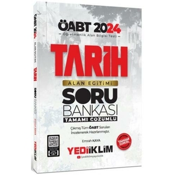 Yediiklim Yayınları 2024 Öabt Tarih Alan Eğitimi Tamamı Çözümlü Soru Bankası Emrah Kaya