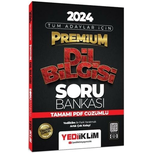 Yediiklim Yayınları 2024 Premium Dil Bilgisi Tamamı Pdf Çözümlü Soru Bankası Komisyon