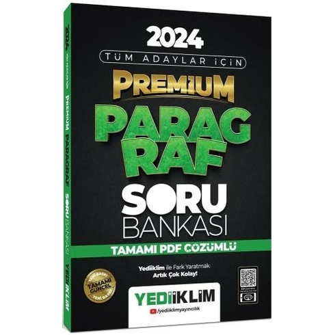 Yediiklim Yayınları 2024 Tüm Adaylar Için Premium Paragraf Tamamı Pdf Çözümlü Soru Bankası Komisyon