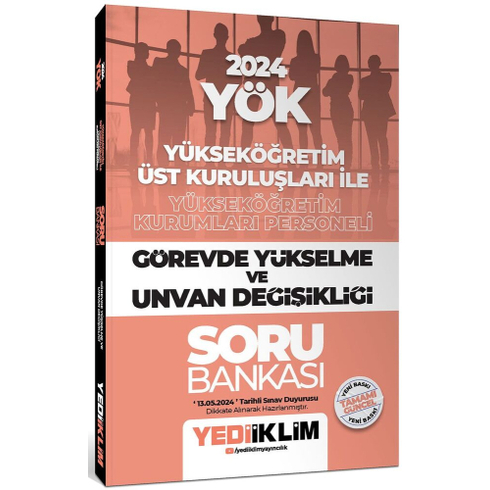 Yediiklim Yayınları 2024 Yök Görevde Yükselme Ve Unvan Değişikliği Soru Bankası Komisyon