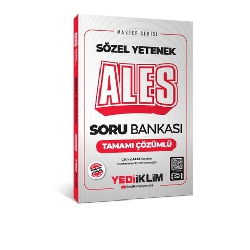 Yediiklim Yayınları 2025 Ales Sözel Yetenek Tamamı Çözümlü Soru Bankası