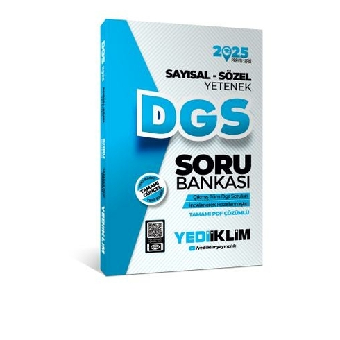 Yediiklim Yayınları 2025 Dgs Prestij Serisi Sayısal Sözel Yetenek Tamamı Çözümlü Soru Bankası Komisyon