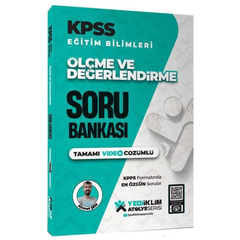 Yediiklim Yayınları 2025 Kpss Eğitim Bilimleri Atölye Serisi Ölçme Ve Değerlendirme Tamamı Video Çözümlü Soru Bankası Ahmet Şen