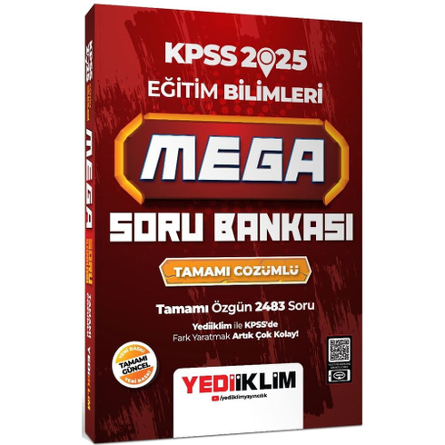 Yediiklim Yayınları 2025 Kpss Eğitim Bilimleri Mega Tamamı Çözümlü Soru Bankası Komisyon