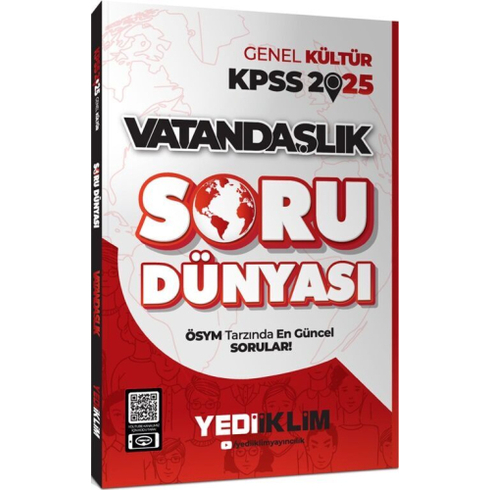 Yediiklim Yayınları 2025 Kpss Genel Kültür Vatandaşlık Soru Dünyası Komisyon