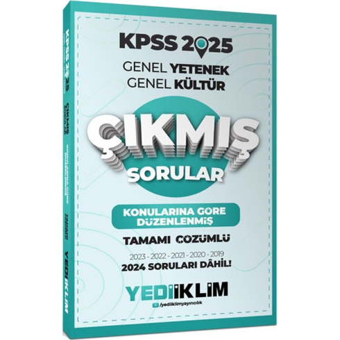 Yediiklim Yayınları 2025 Kpss Genel Yetenek Genel Kültür Konularına Göre Düzenlenmiş Tamamı Çözümlü Çıkmış Sorular Komisyon