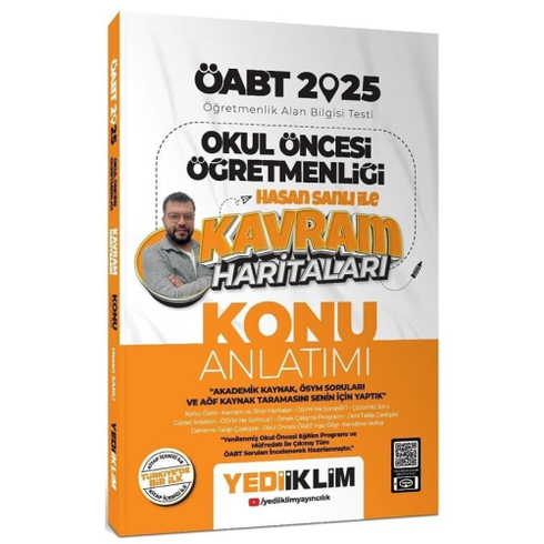 Yediiklim Yayınları 2025 Öabt Okul Öncesi Öğretmenliği Hasan Sanlı Ile Kavram Haritaları Konu Anlatımı Hasan Sanlı