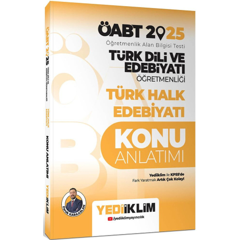 Yediiklim Yayınları 2025 Öabt Türk Dili Ve Edebiyatı Öğretmenliği Türk Halk Edebiyatı Konu Anlatımı Faruk Karaaslan