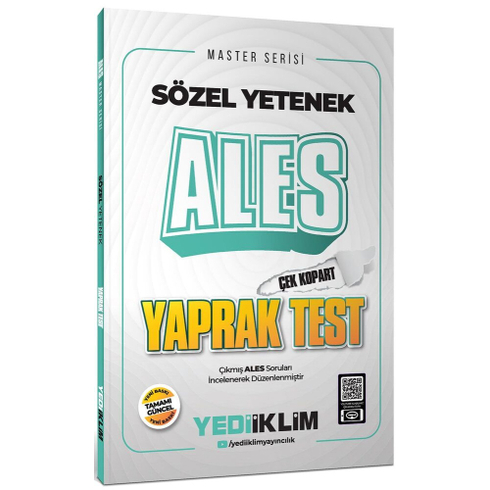 Yediiklim Yayınları Ales Sözel Yetenek Çek Kopart Yaprak Test Komisyon