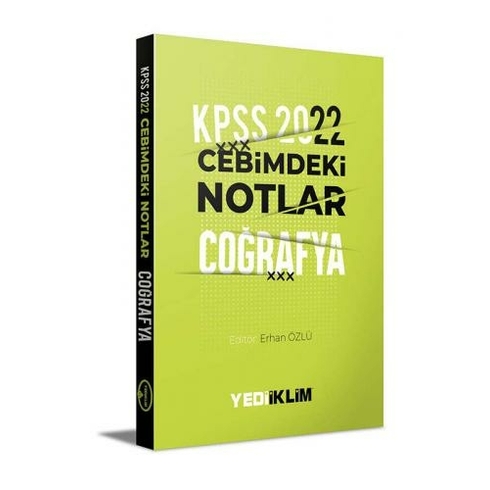 Yediiklim Yayınları Kpss 2022 Cebimdeki Notlar Coğrafya Kitapçığı