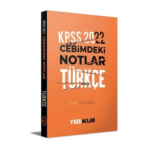 Yediiklim Yayınları Kpss 2022 Cebimdeki Notlar Türkçe Kitapçığı