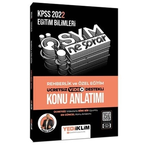 Yediiklim Yayınları Kpss 2022 Ösym Ne Sorar Rehberlik Ve Özel Eğitim Video Destekli Konu Anlatımı