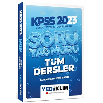 Yediiklim Yayınları Kpss 2023 Genel Yetenek Genel Kültür Tüm Dersler Soru Yağmuru