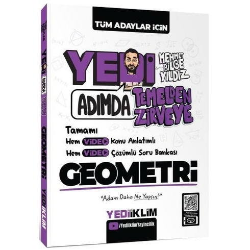 Yediiklim Yayınları Yedi Adımda Temelden Zirveye Geometri Video Konu Anlatımlı Video Çözümlü Soru Bankası Mehmet Bilge Yıldız