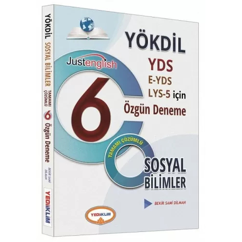 Yediiklim Yayınları Yökdil Sosyal Bilimleri Tamamı Çözümlü 6 Özgün Deneme