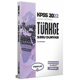 Yediiklim Yayınları Kpss 2022 Genel Yetenek Türkçe Soru Dünyası