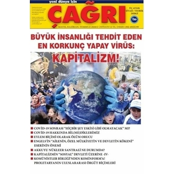 Yeni Dünya Için Çağrı Dergisi Sayı: 199 Mayıs-Haziran-Temmuz 2020