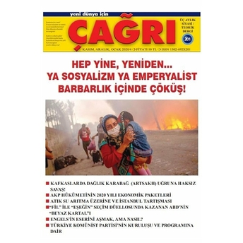 Yeni Dünya Için Çağrı Dergisi Sayı: 201 Kasım-Aralık-Ocak 2020 Kolektif