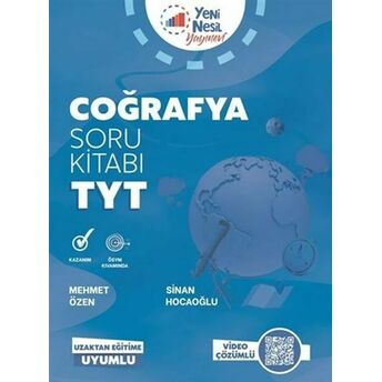 Yeni Nesil 2021 Tyt Coğrafya Soru Kitabı Mehmet Özen, Sinan Hocaoğlu