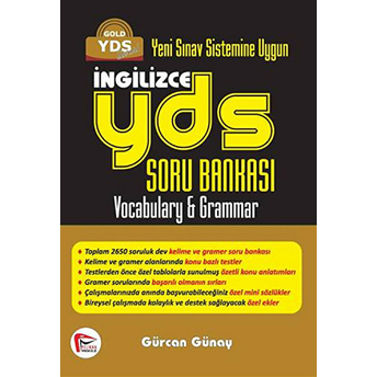 Yeni Sınav Sistemine Uygun Pelikan Yds Ingilizce Soru Bankası Gürcan Günay