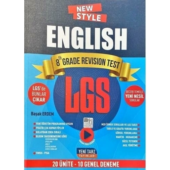 Yeni Tarz 8. Sınıf Lgs English 20 Ünite 10 Deneme Komisyon