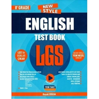 Yeni Tarz 8. Sınıf Lgs English Test Book Komisyon