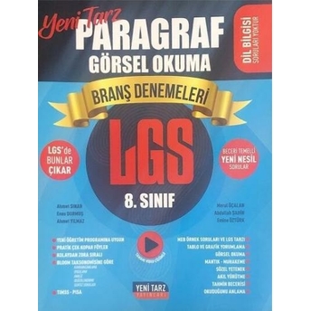 Yeni Tarz 8. Sınıf Lgs Paragraf Görsel Okuma Branş Deneme Komisyon