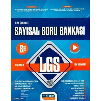 Yeni Tarz 8. Sınıf Lgs Sayısal Soru Bankası Komisyon