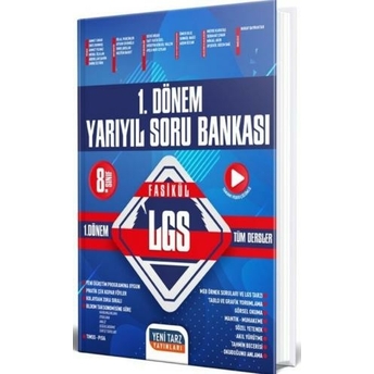 Yeni Tarz Yayınları 8. Sınıf Lgs 1. Dönem Yarıyıl Soru Bankası Komisyon