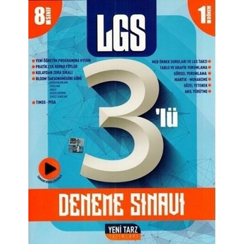 Yeni Tarz Yayınları 8. Sınıf Lgs 3 Lü Deneme Komisyon