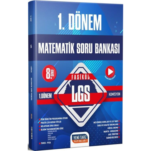 Yeni Tarz Yayınları 8. Sınıf Matematik 1. Dönem Soru Bankası Komisyon