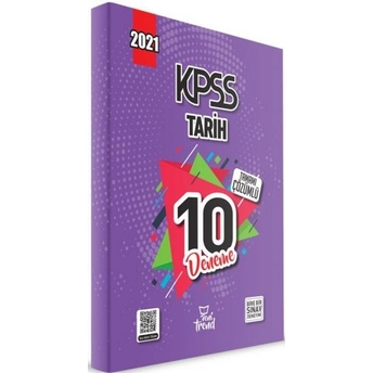 Yeni Trend 2021 Kpss Tarih Tamamı Çözümlü 10 Deneme Komisyon