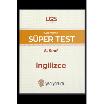 Yeniyorum Yayınları 8. Sınıf Lgs Ingilizce Süper Test Komisyon