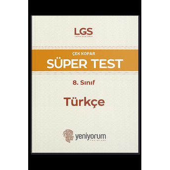 Yeniyorum Yayınları 8. Sınıf Lgs Türkçe Süper Test Komisyon