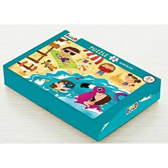 Yer Puzzle-24 Parça Puzzle - Kumsalda