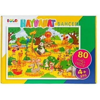 Yer Puzzle-80 Parça Puzzle - Hayvanat Bahçesi