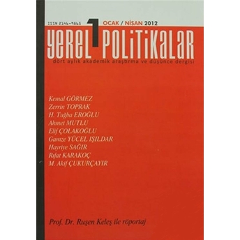 Yerel Politikalar Sayı: 1 Kolektif