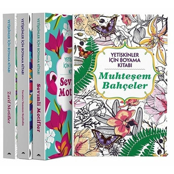 Yetişkinler Için Boyama Kitabı - 4 Kitap Takım Claıre Cater