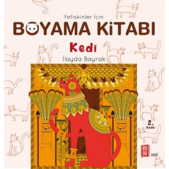 Yetişkinler Için Boyama Kitabı - Kedi Ilayda Bayrak