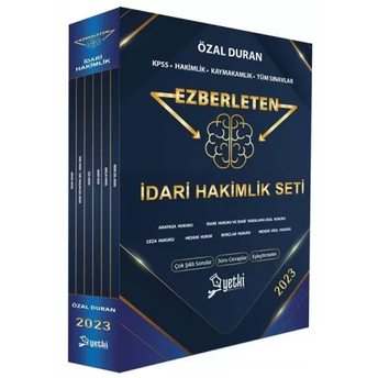 Yetki Yayınları 2023 Idari Hakimlik Ezberleten Seti Özal Duran