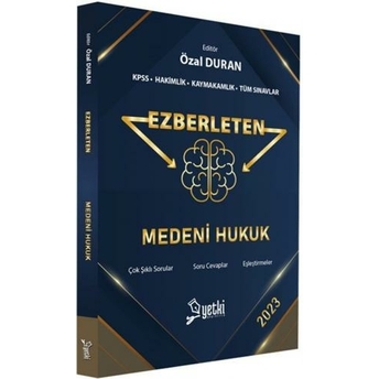 Yetki Yayınları Ezberleten Medeni Hukuk Özal Duran