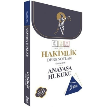 Yetki Yayınları Hakimlik Anayasa Hukuku Ders Notları Özal Duran