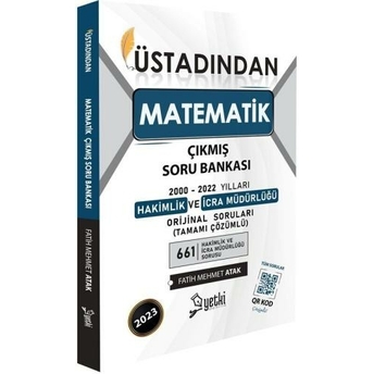 Yetki Yayınları Üstadından Matematik Hakimlik Ve Icra Müdürlüğü Çıkmış Soru Bankası Fatih Mehmet Atak