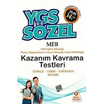 Ygs Sözel Kazanım Kavrama Testleri Kolektif