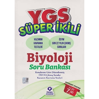 Ygs Süper Ikili Biyoloji Soru Bankası Kolektif