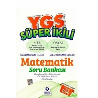 Ygs Süper Ikili Matematik Soru Bankası Kolektif