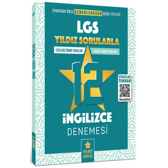 Yıldız Sorular 8. Sınıf Lgs Ingilizce 12 Deneme Video Çözümlü Komisyon