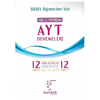 Yks 2. Oturum Ayt Denemeleri (Sözel Öğrenciler Için) Kolektif