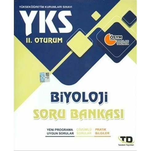 Yks 2.Oturum Biyoloji Soru Bankası