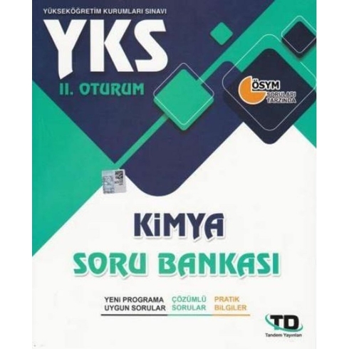 Yks 2.Oturum Kimya Soru Bankası